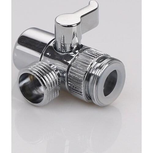 Brass/Zinc Faucet Valve Diverter Sink Valve Water Tap Faucet Splitter Adapter Home Bathroom Kitchen Diverter