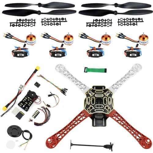 DIY FPV Racing Drone Quadcopter 1000KV A221213T Motor 30A ESC APM2.8 Flight Control 2200Mah Lipo Battery Radiolink T8FB TX