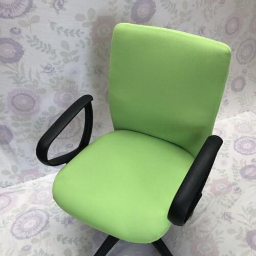 Stretch Office Computer Chair Cover Rotating Desk Seat Spandex Waterproof Elastic Chair Slipcover Washable Removeable