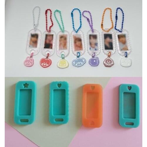 J60E Hanging Listed Epoxy Resin Mold Label Tag Silicone Mould DIY Crafts Jewelry Mold