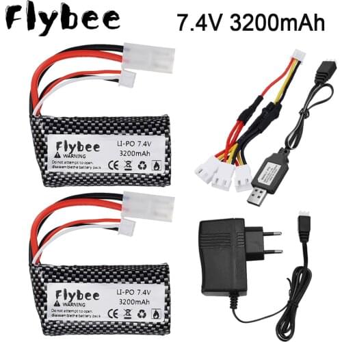 7.4V 3200mAH Wholesale Li-po Lipo Batery 2S remote control helicopter 7.4 V 3200 mAH Lipo battery 20C 18650 Toy Battery