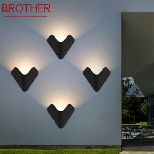 BROTHER Wall Sconce Outdoor Creative Waterproof Light Modern Creative LED Lamp Fixture For Home Corridor