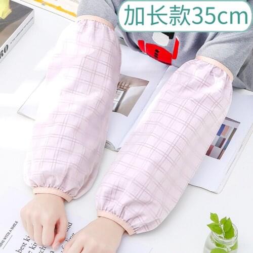 Autumn and winter Korean version of the simple double-layer lengthened increase work female long home office elbow