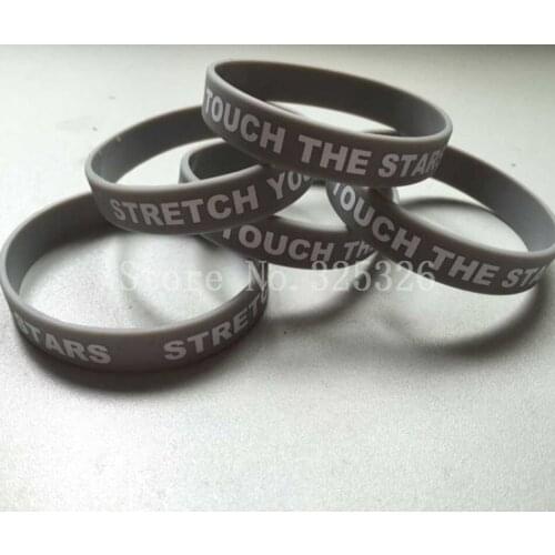 Custom Logo/Text/Words Print Size 202x12x2MM Promotion Gift Silicon Wristband Men Women Sports Club Team Bracelet