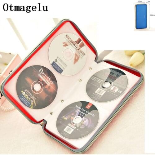 Portable 80 Discs CD Case Waterproof Compression CD Storage bag Package Big Capacity For Home Travel Organizer Storage CD Box