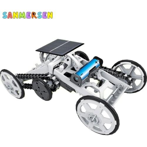 DIY Robot Four-Wheel Drive Car Kids Toys For Early Education Kit For Kids Solar Energy Car Assembly Kit DIY Climb Vehicle Toys