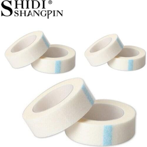 SHIDISHANGPIN 3/5 rolls eyelashes extension Breathable White Non-woven Cloth Adhesive Tape Eyelash Lash Extension Medical Tape