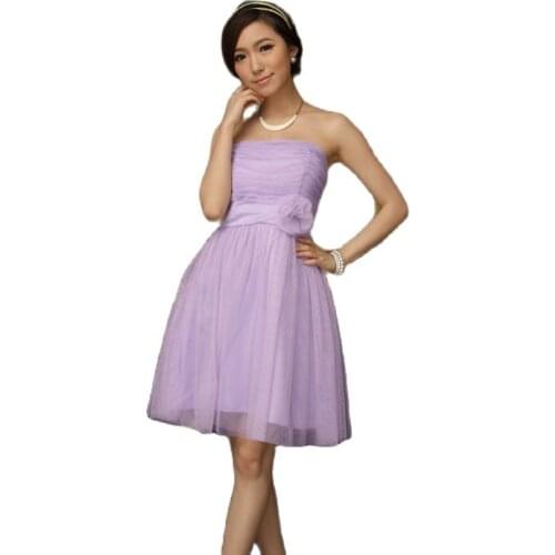 Sleeveless Chiffon Sleeveless Simple short cheap Bridesmaid Dresses Chiffon Vestido Cheap Party Dresses Vestidos De Festa 7130