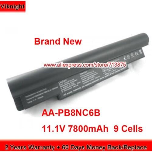 Brand New AA-PB6NC6W Battery AA-PB8NC0B for Samsung NC10 NC20 N110 N120 N135 N110-KA01 N120-12GBK 11.1V 7800mAh