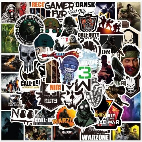10/30/50PCS Cool Game Call of Duty Stickers Skateboard Fridge Guitar Laptop Motorcycle Travel Classic Toy Decal Sticker Toys