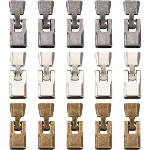 15pcs/Bag Mixed Color Alloy Snap Lock Clasps Connector for DIY Necklace Bracelet Buckle Jewelry Making Supplies Findings