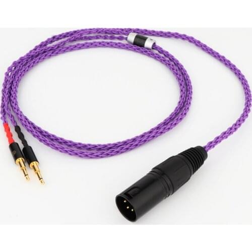 High Quality 4Pin XLR Balanced Upgrade Cable Earphone Cable For Meze 99 Classics T1P T5P t1 d8000 MDR-Z7 D600 D7100 Headphone