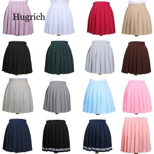 Japanese Pleated Cos High Waist Skirt Womens Skirts Ladies Kawaii Female Korean Harajuku Clothing for Women Makaron Solid Skirt