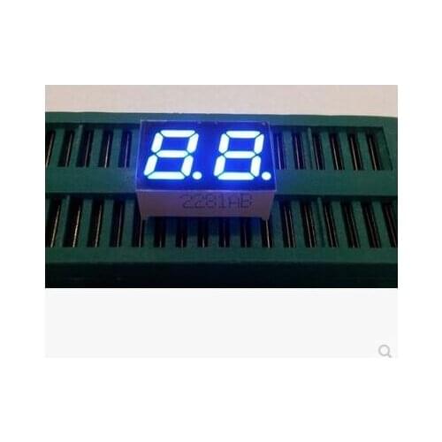 0.28inch 2digits blue 8 segment led display 2281AB/2281BB 10pcs