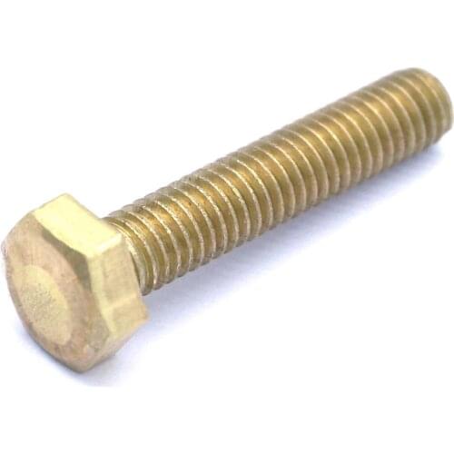 1 piece Metric Thread M6*30mm Brass Outside Hex Screw Bolts Fasteners