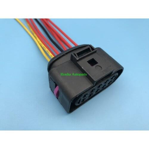 10 pin 3.5mm HEADLIGHT ELECTRICAL PLUG FOR 1J0973735 1J0 973 735 wire harness