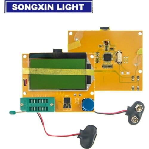10pcs LCR-T4 12846 LCD M328 Digital Transistor Tester Meter Backlight Diode Triode Capacitance ESR Meter MOS/PNP/NPN L/C/R B03