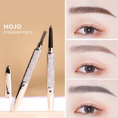 3 Colors Star Diamond Replaceable Refill Triangle Easy To Wear Eyebrow Pencil Nature Lasting Waterproof Makeup Eyebrow Enhancers