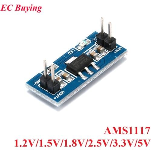 AMS1117 DC-DC Step Down Buck Power Supply Module For Arduino Raspberry pi DC DC 1.2V 1.5V 1.8V 2.5V 3.3V 5V 800mA