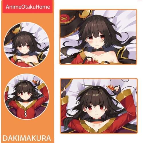Anime Konosuba Megumin Sexy Lovely Girl Throw Pillow Cover Hugging Pillowcase Otaku Bedding Decoration Dakimakura Pillow Case