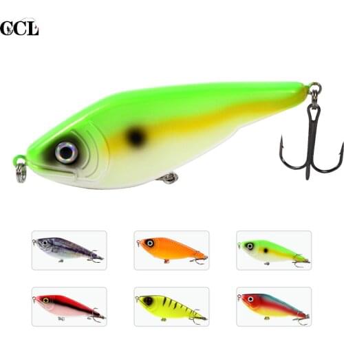 CCLTBA 6PCS/Lot 120MM Jerkbait Fishing Lures Hard Artificial Wobbler Sinking Bass Pike Fishing Bait