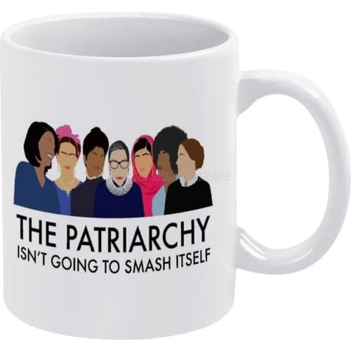 The Patriarchy Isn't Going to Smash Itself White Mug Custom Printed Funny Tea Cup Gift Personalised Coffee Mug Patriarchy Smash