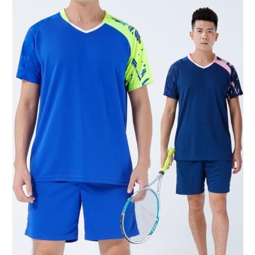 Soccer Sets Man Badminton Volleyball Uniforms Jerseys Sport Shorts Suit Breathable Print Running Tracksuit Uniforms Suit