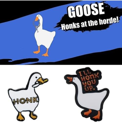 HONK Untitled Goose Cosplay Game Brooch and Enamel Pins Metal Alloy Fashion Jewelry Lapel Pins Badges Accessories