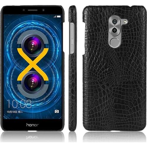 Huawei Mate 9 Lite GR5 2017 Case Quality PC Crocodile Grain Back Cover Hard Case for Huawei Mate9 Lite Honor 6X Protector