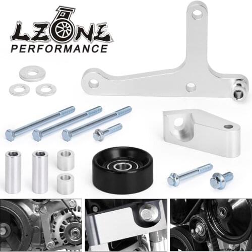 Car Billet Aluminum Bracket LS1 Camaro F Body Low Mount Alternator with Rear Brace Classic Colors and Simple Durable Design