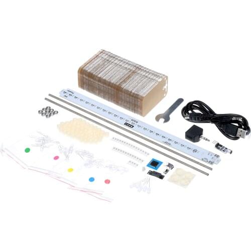 KS25 Sound Control Music Audio Spectrum Analyzer DIY Kit LED Crystal Cube Music Spectrum Display DIY Kit Spectrum Analyzer