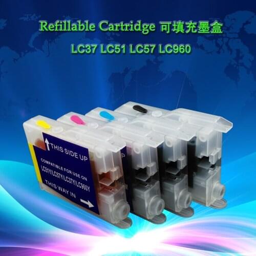 XIMO Full ink Refillable Cartridge for LC10 LC37 LC51 LC57 LC960 LC970 LC1000