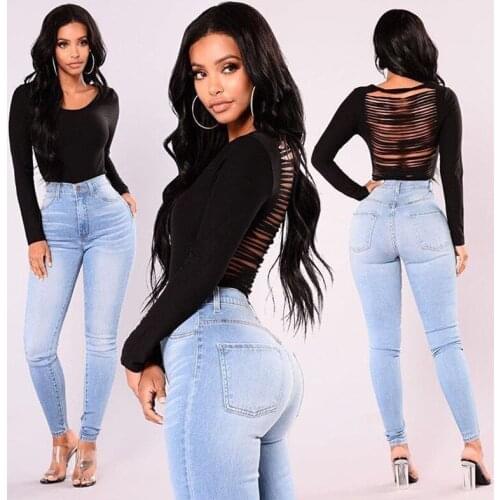 Newest Arrivals Fashion Hot Women Lady Denim Skinny Pants High Waist Stretch Jeans Slim Pencil Jeans Women Casual Jeans