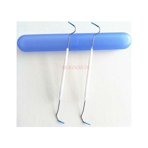 Disposable Stainless Steel Toothpick Ticker Fangs Hook Oral Cleaning Tool Double Probe Sale