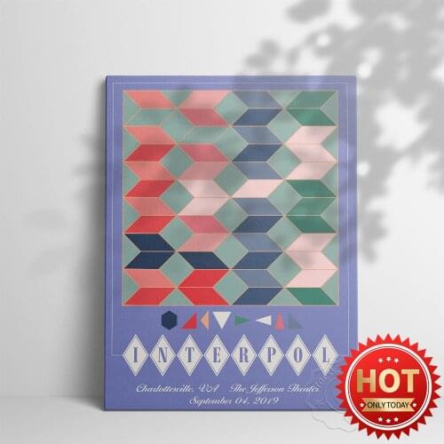 Music Band Interpol Poster, Rock Music Wall Art, Music Band Print Art, Bar Pub Club Wall Stickers, Interpol Gig Art Poster