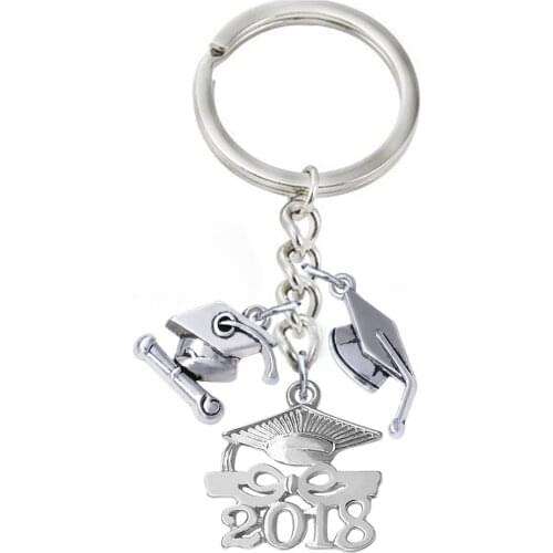 Various ancient metal graduation Dr. Cap pendant key chain FIT student graduation ceremony gift souvenir keychain
