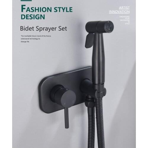 Toilet Hot Cold Bidet Spray Handheld Bidet Set Bathroom Shower Set Sprayer Jet Douche Kit Portable