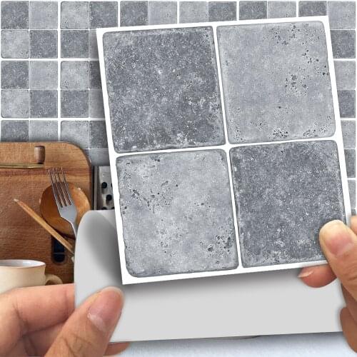 25PCS Mosaic PVC Self Adhesive Tile Backsplash Wall Stickers Vinyl Bathroom Kitchen Home Decor Diy Waterproof Wallpaper