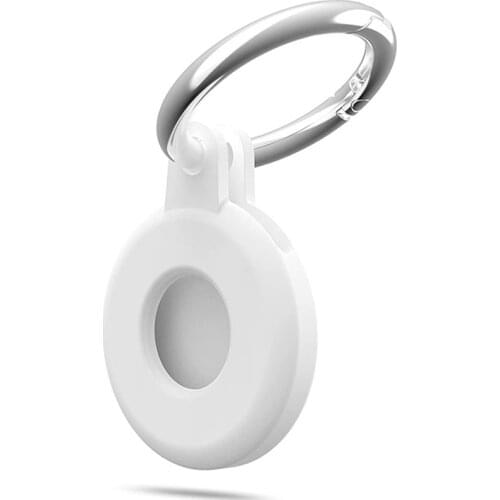 Silicone Protective Case For AirTag Key Finder ( Location Tracker ) 2021 Anti-Scratch Anti-Lost Protective Cover with Keychain