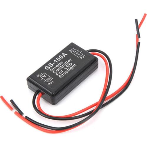 Brake Strobe Flasher Flash Strobe Controller LED Brake Car Accessory with IP65 Protection for Motor Vehicles