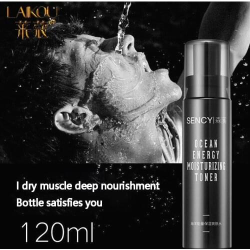 LAIKOU 120ML Face Tonic For Men Hydration Facial Tone Moisturizing Oil-control Shrink Pores Makeup Water Face Toner Skin Care