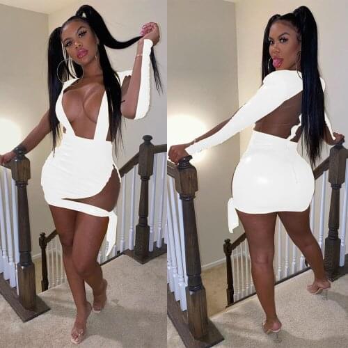 2021 New Arrival Famous Brand Women Dress Solid Color Longsleeve Net Yarn