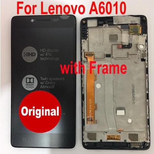 Original Best Working Sensor LCD Display Touch Panel Screen Digitizer Assembly with Frame For Lenovo A6010 K31 Phone Parts