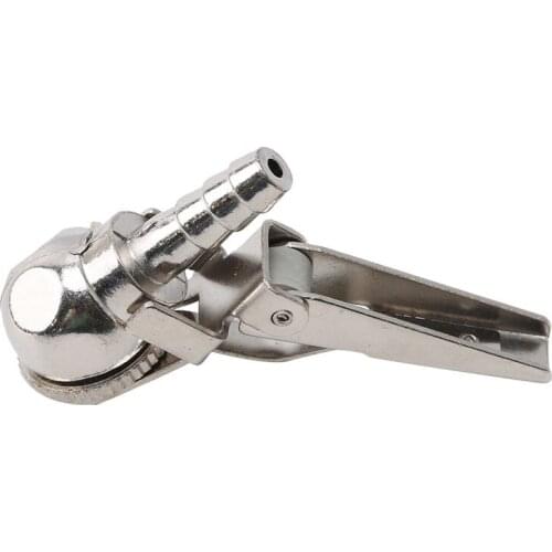 1/4 "NPT Tire Air Chuck Inflator Gauge Brass Ball Car Tire Inflator With Clip For Car Tire Repair Tools Clip-On Air Chuck Tire
