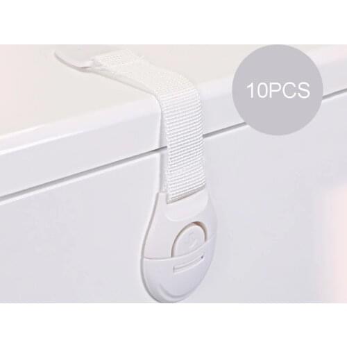 10pcs Child Safety Cabinet Lock Baby Proof Security Protector Drawer Door Cabinet Lock Plastic Protection Kids Safety Door Lock