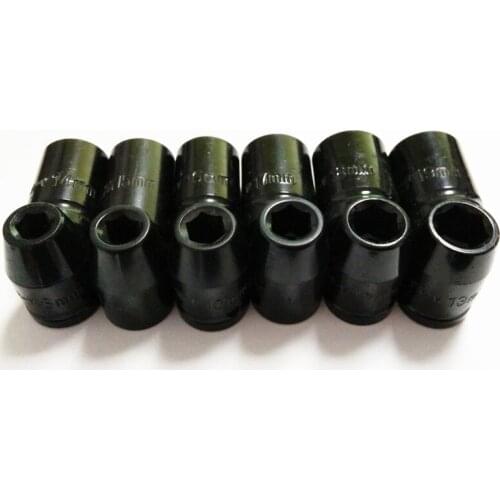 12 Pcs/set 1/2" 8-19mm Air Socket Adopter Universal Pneumatic Socket Wrench Head for Electric Impact Wrench Air Impact Wrenches