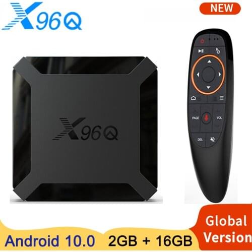2021 X96Q Android Smart TV Box Android 10 Allwinner H313 Quad Core 2G 16G 4K 3D Wifi Set Top Box Youtube Media Player 1G8G tvbox