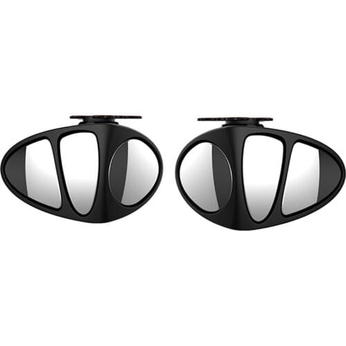 3 in 1 360 Degree Rotation Three Sided Blind Spot Mirror Reversing Parking Auxiliary Blind Spot Convex Mirror