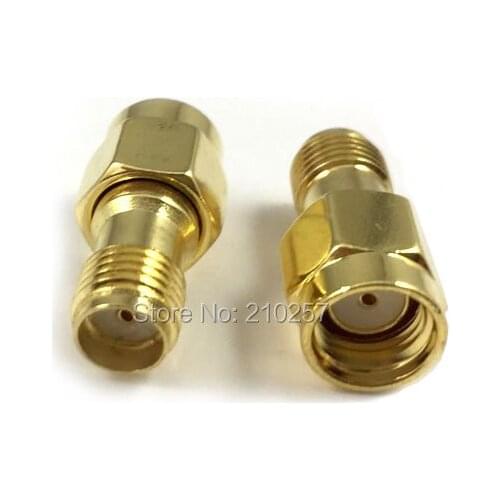 Free Shipping 100pcs RP Sma Male Plug To Sma Female Jack RF Connector Antenna Adapter