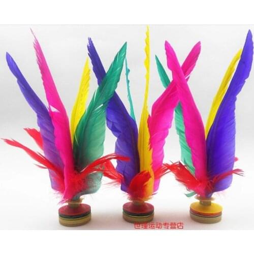 Free shipping 36 pcs Kikbo Kick Shuttlecocks , China JIanzi Feather Kick big size 22 cm